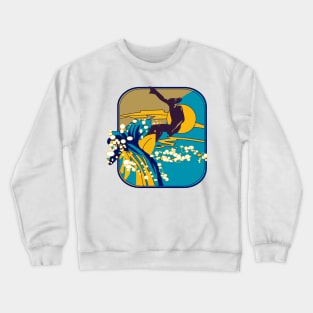 Retro Surfer Crewneck Sweatshirt